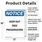 Signmission Keep Out Tree Preservation OSHA Notice Sign, Plastic, 12in W x 18in L, 2PK OS-2PACK-NS-P-1218-V-13859 - alternate 3